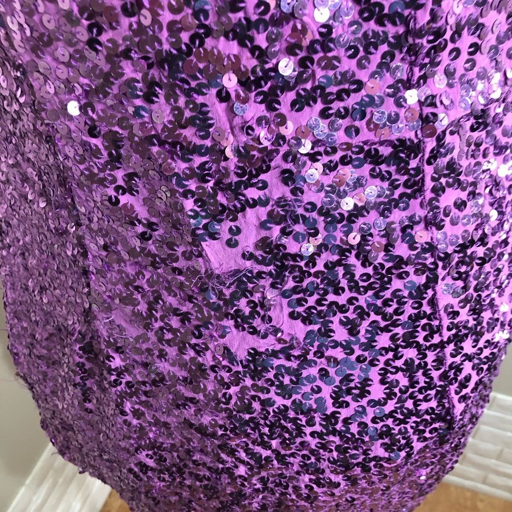 Cache Sequin Spaghetti Strap Mini Dress - image 6